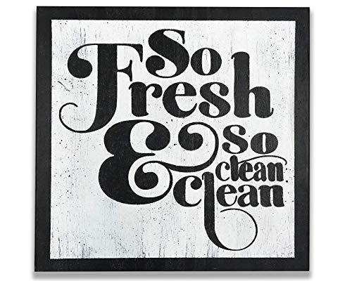 Bathroom Sign Laundry Sign So Fresh And So Clean