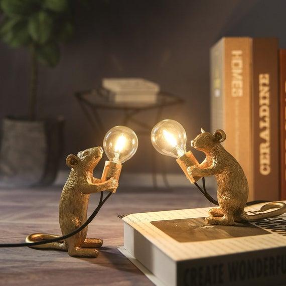 Animal Lamp, Light Desk Lamp, Modern Lamp, Table Lamp, Small Office Desk Lamp, Mini Animal Light, Lighting, Desk Light, Handmade Lamp