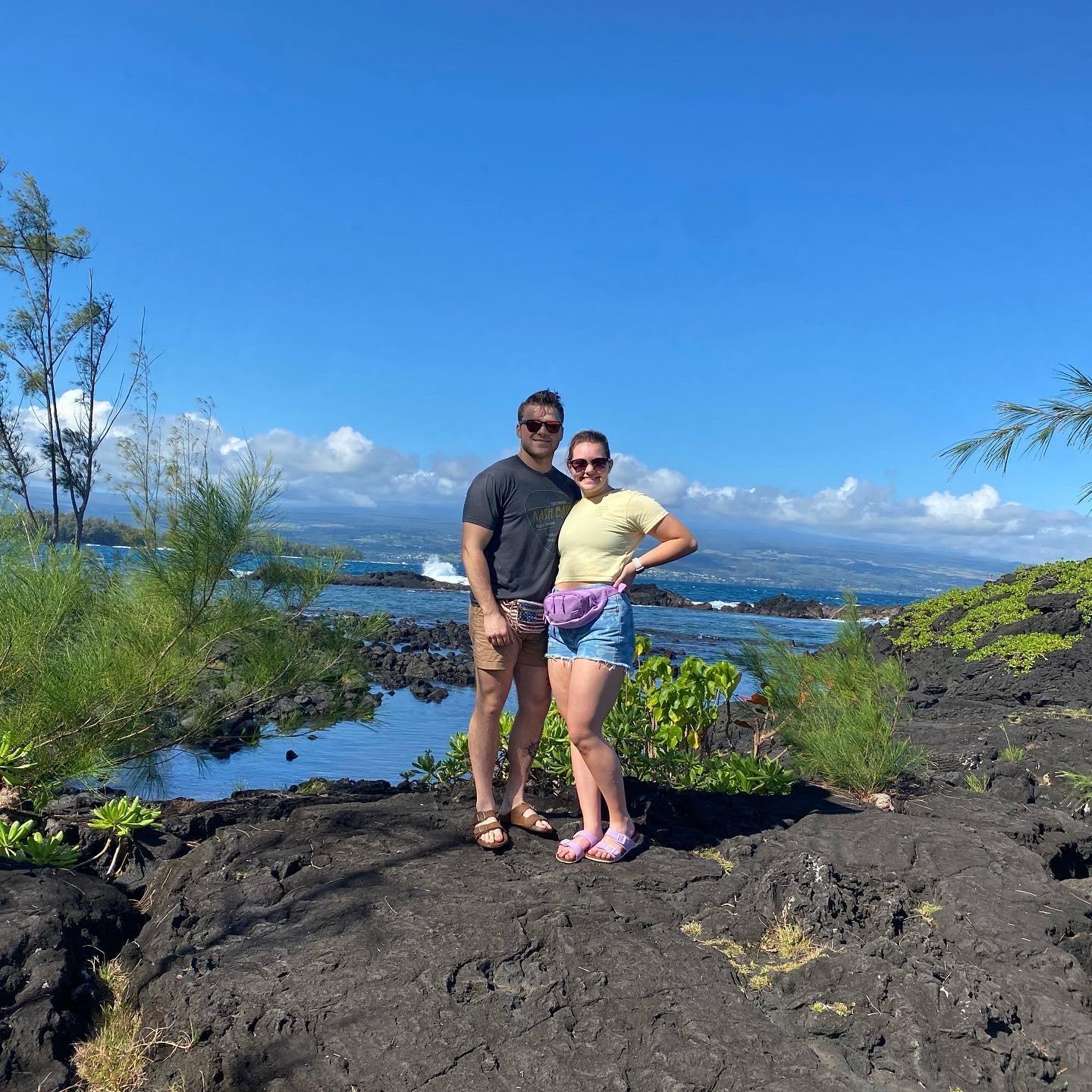 Took an amazing trip to Hawaii after our engagment!