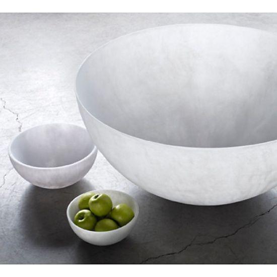 PACIFIC DEEP BOWL | WHITE MARBLE