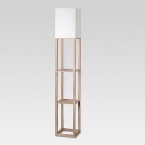 Shelf Floor Lamp Light Wood Lamp Only - Threshold™
