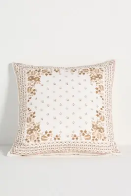 Bandana Cotton Canvas Printed Floral Pillow