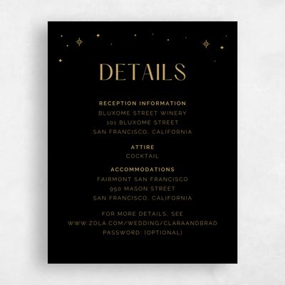 Black Wedding Enclosure - Adhara