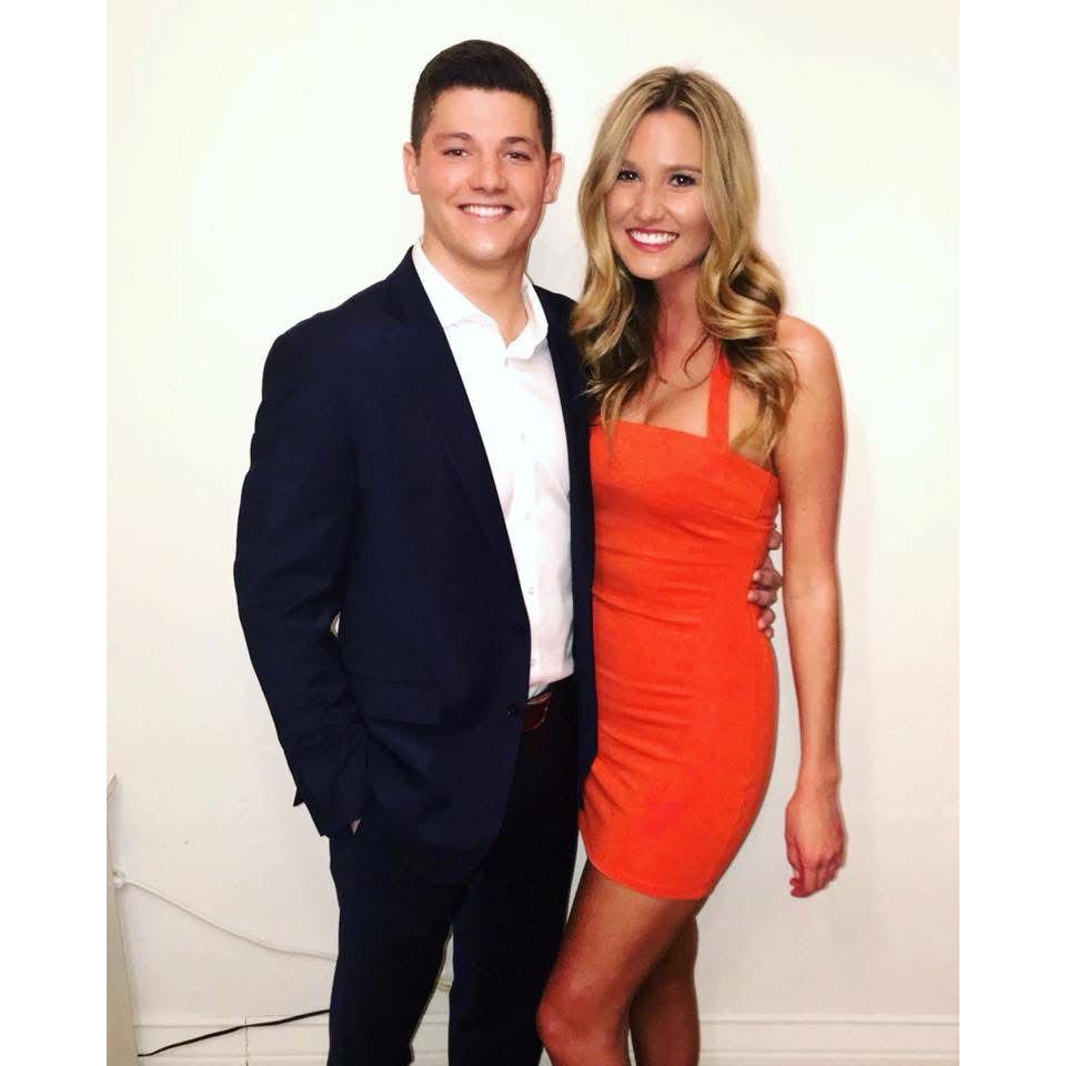 At Delta Zeta date party in April 2018