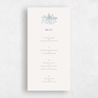 Blue Wedding Menu - Kerenza