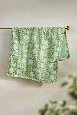 Stitched Block Print Hand Towel
