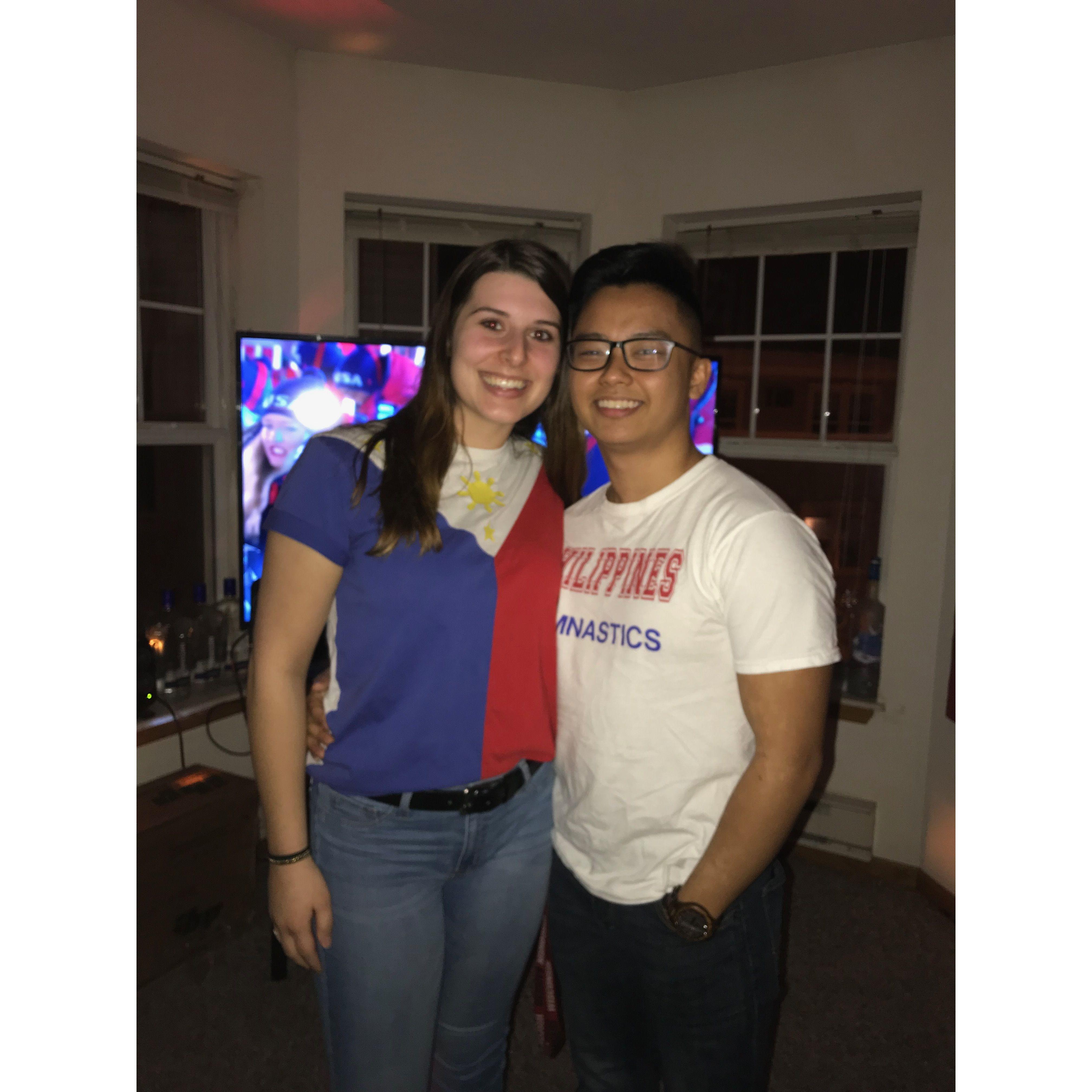 2017 Sophomore "Beer Olympics". Of course representing the Philippines!!