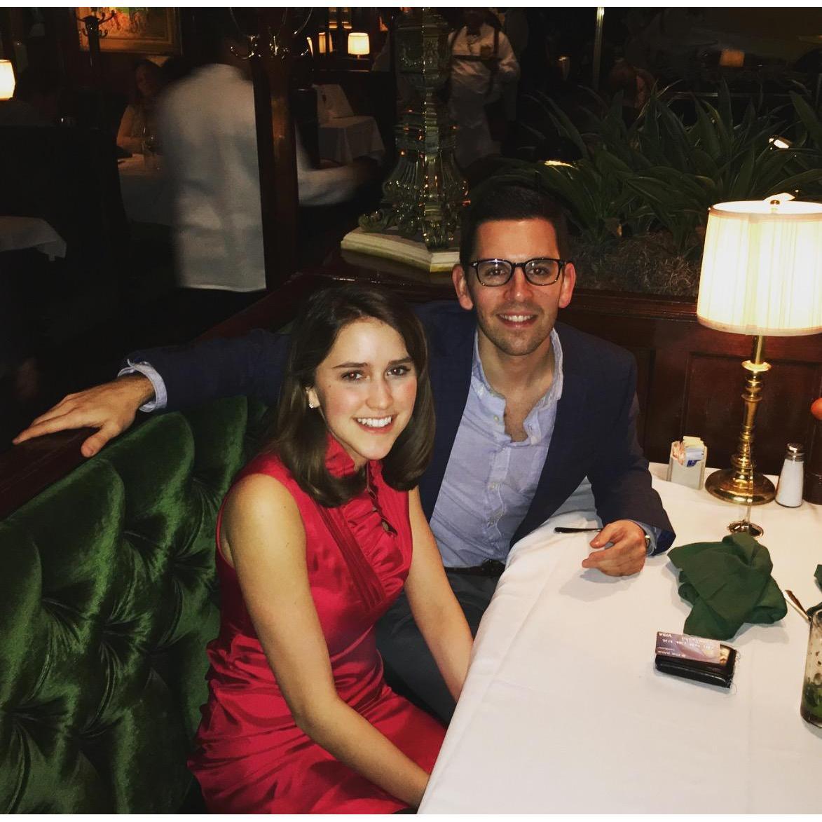 Valentines Day at Old Ebbitt Grill - their favorite spot in DC.