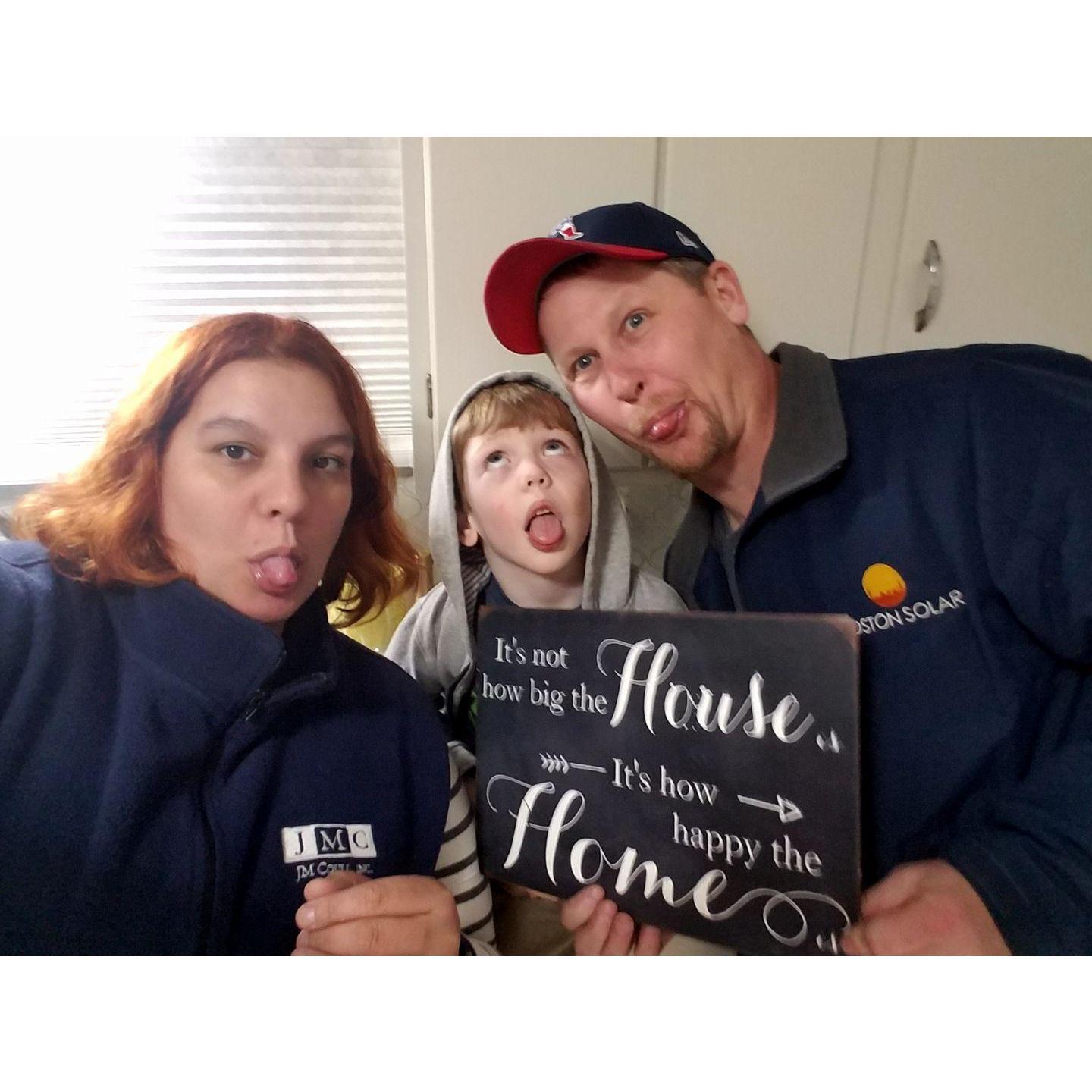 When we bought a house together - no big deal :)