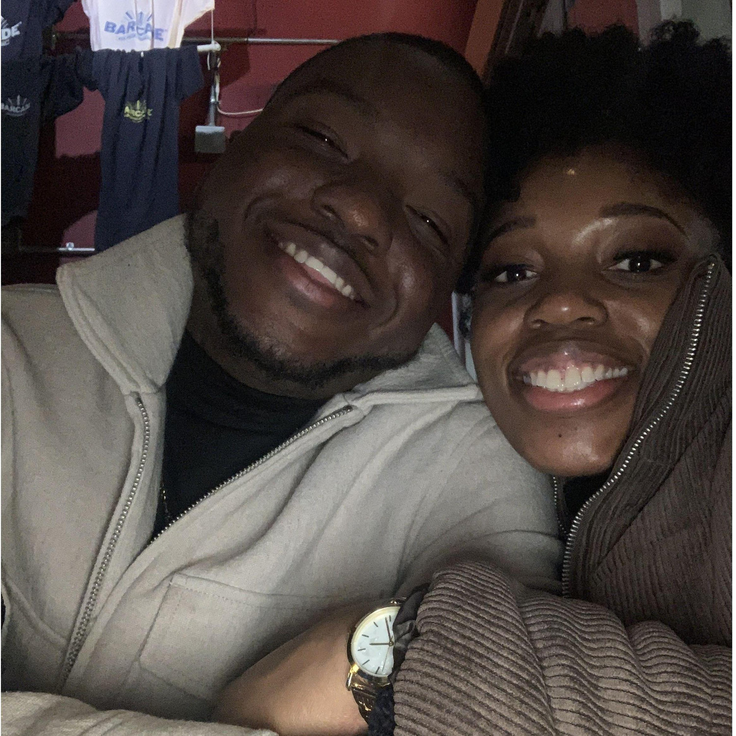 February 2022: Our first Valentine's Day.