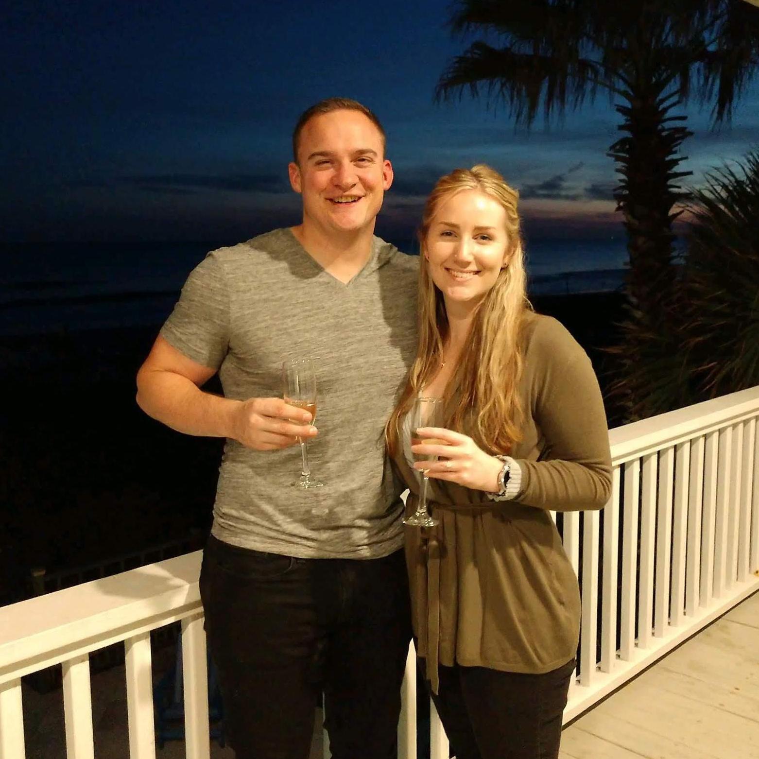 Sunset on the Isle of Palms with my family!