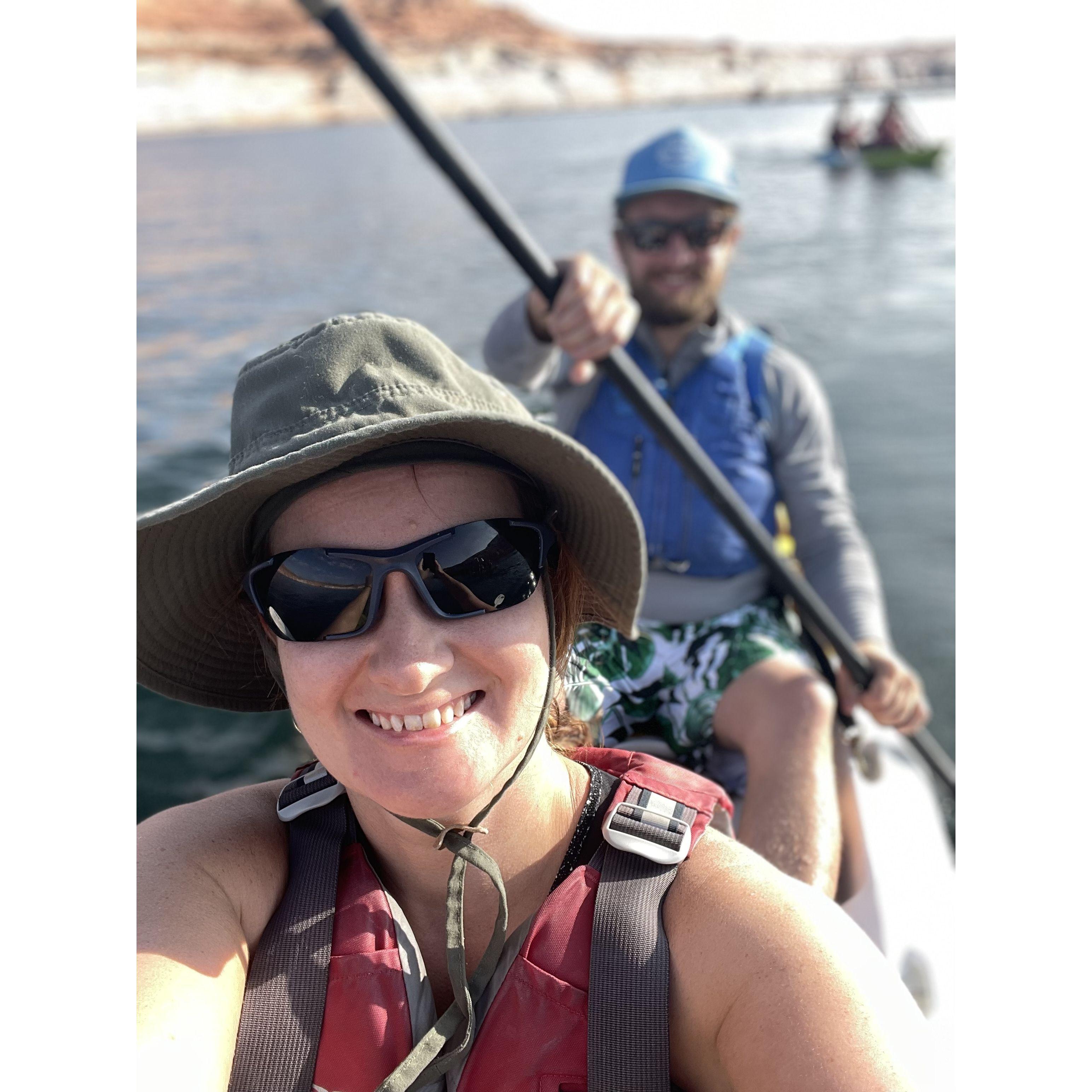 Kayaking at Lake Powell, Arizona