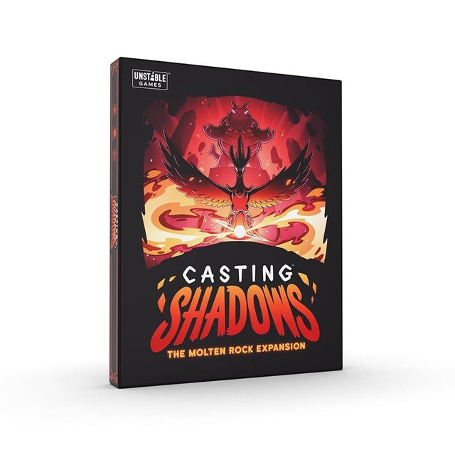 Unstable Games - Casting Shadows: Molten Rock Expansion - Designed to be Added to Your Casting Shadows Base Game - 2-6 Players - Ages 12+