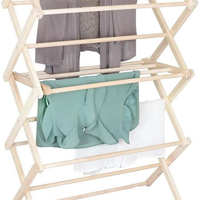 Pennsylvania Woodworks Clothes Drying Rack: Solid Maple Hard Wood Laundry Rack for Sweaters, Blouses, Lingerie & More, Durable Folding Drying Rack, Made in USA, No Assembly Needed, Medium