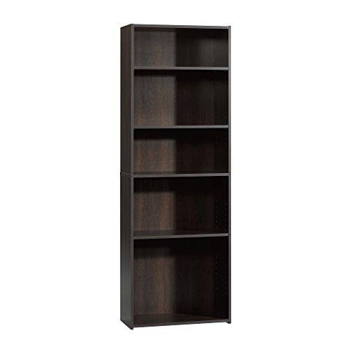 Sauder Beginnings 5-Shelf Bookcase, Cinnamon Cherry finish