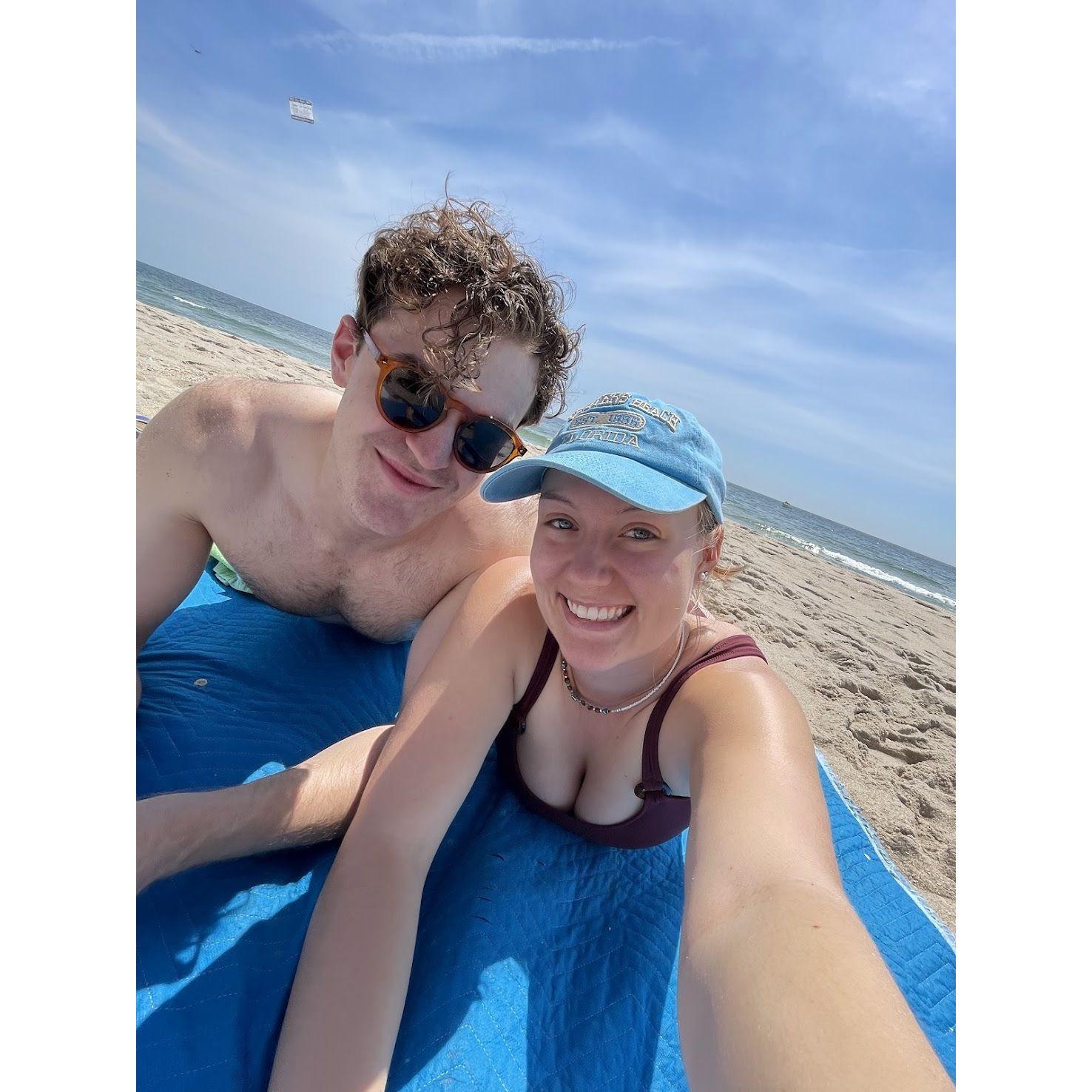 Pre-wedding sunshine on the Jersey shore