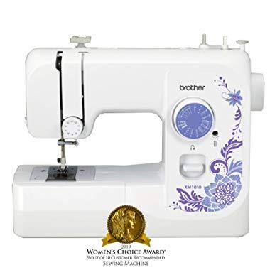 Brother Sewing Machine, XM1010, 10-Stitch Sewing Machine, Portable Sewing Machine, 10 Built-in Stitches, 4 Included Sewing Feet, 25-Year Limited Warranty