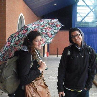 Taylor flirting with me in the downpour