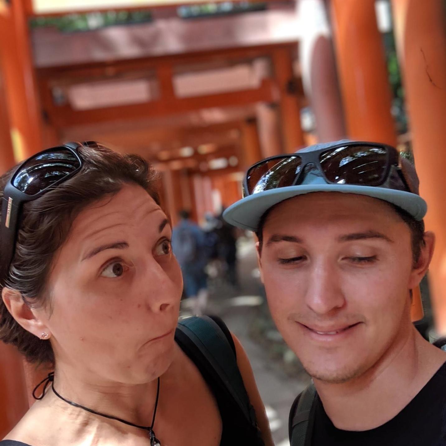 So photogenic, clearly making the most of the Fushimi Inari Shrine in Japan. ⛩