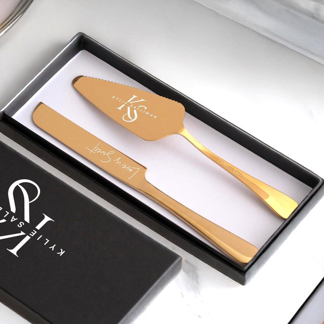Personalized Cake Cutting Set, Wedding Cake Cutter, Custom Name Cake Set, Custom Gift, Cake Knife, Cake Serving Set, Custom Cake Server Set