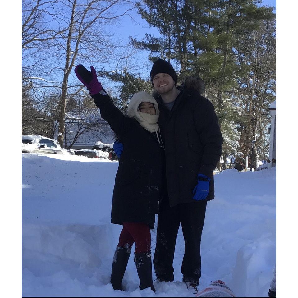 First blizzard snowed in together