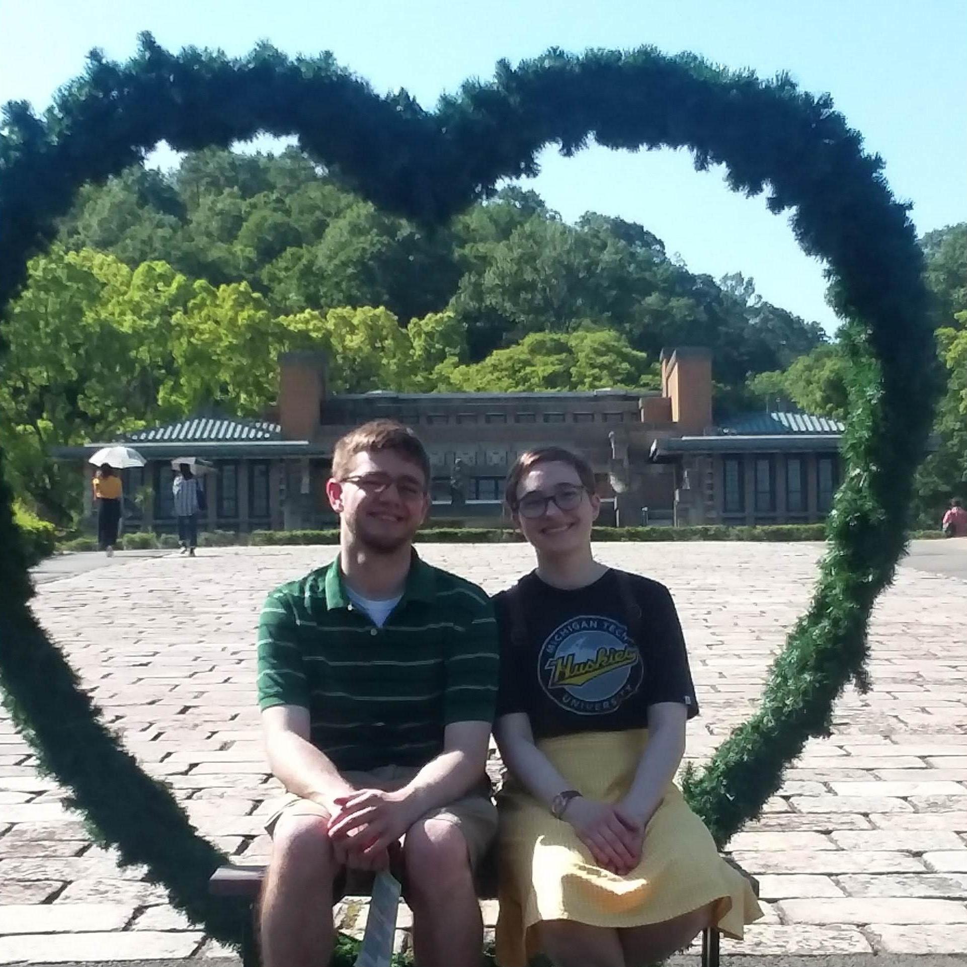 5.23.2019 - Inuyama, Japan
Posing in front of the Imperial Hotel at Meiji Mura during our post-graduation trip with Willow.