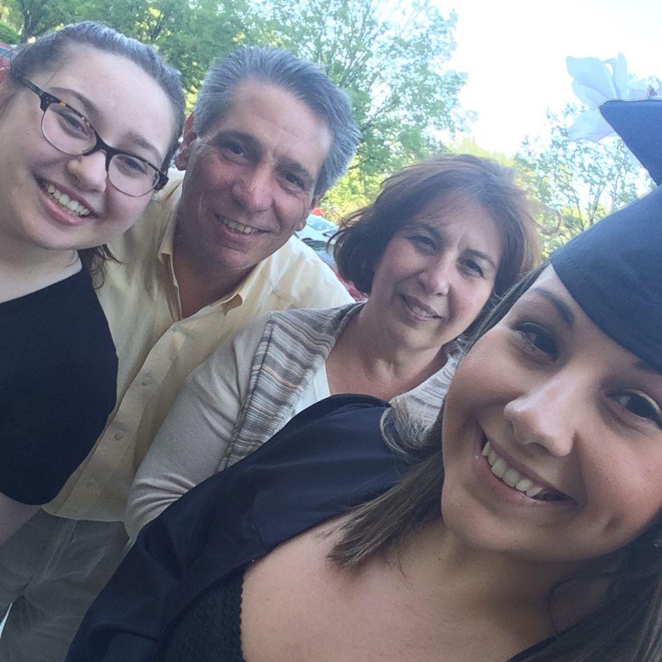 My fam right after my college graduation
