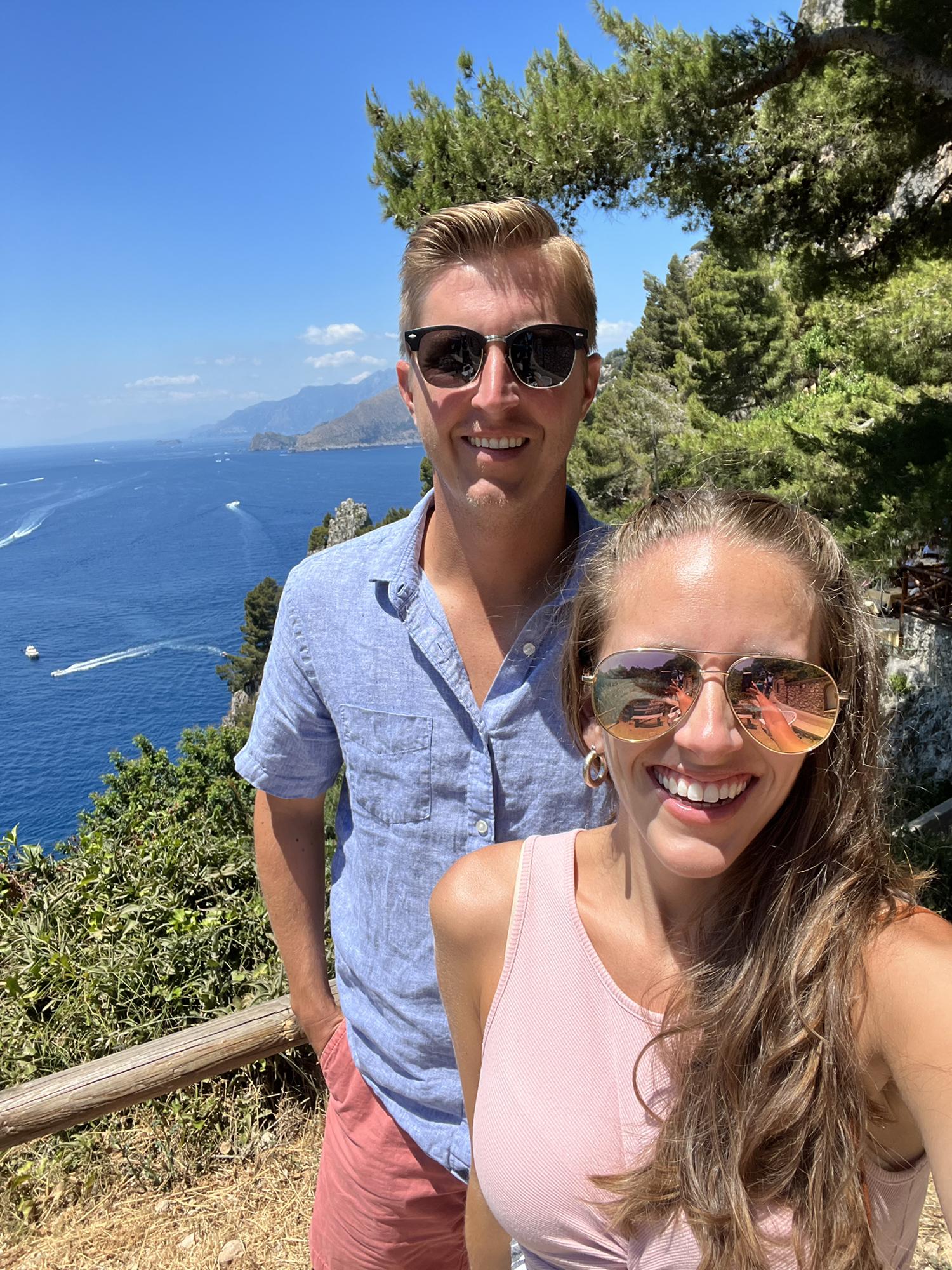 Capri, Italy! We had the best caprese after this hike.