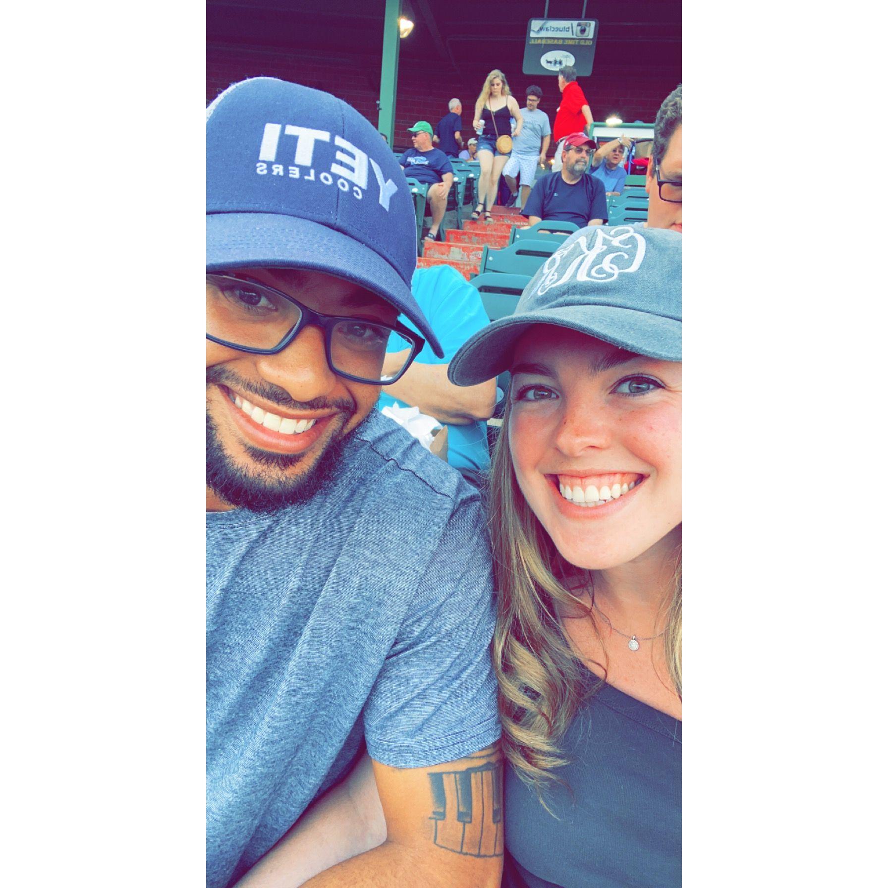 July 9, 2021: Our first baseball game seeing the Lakewood BlueClaws