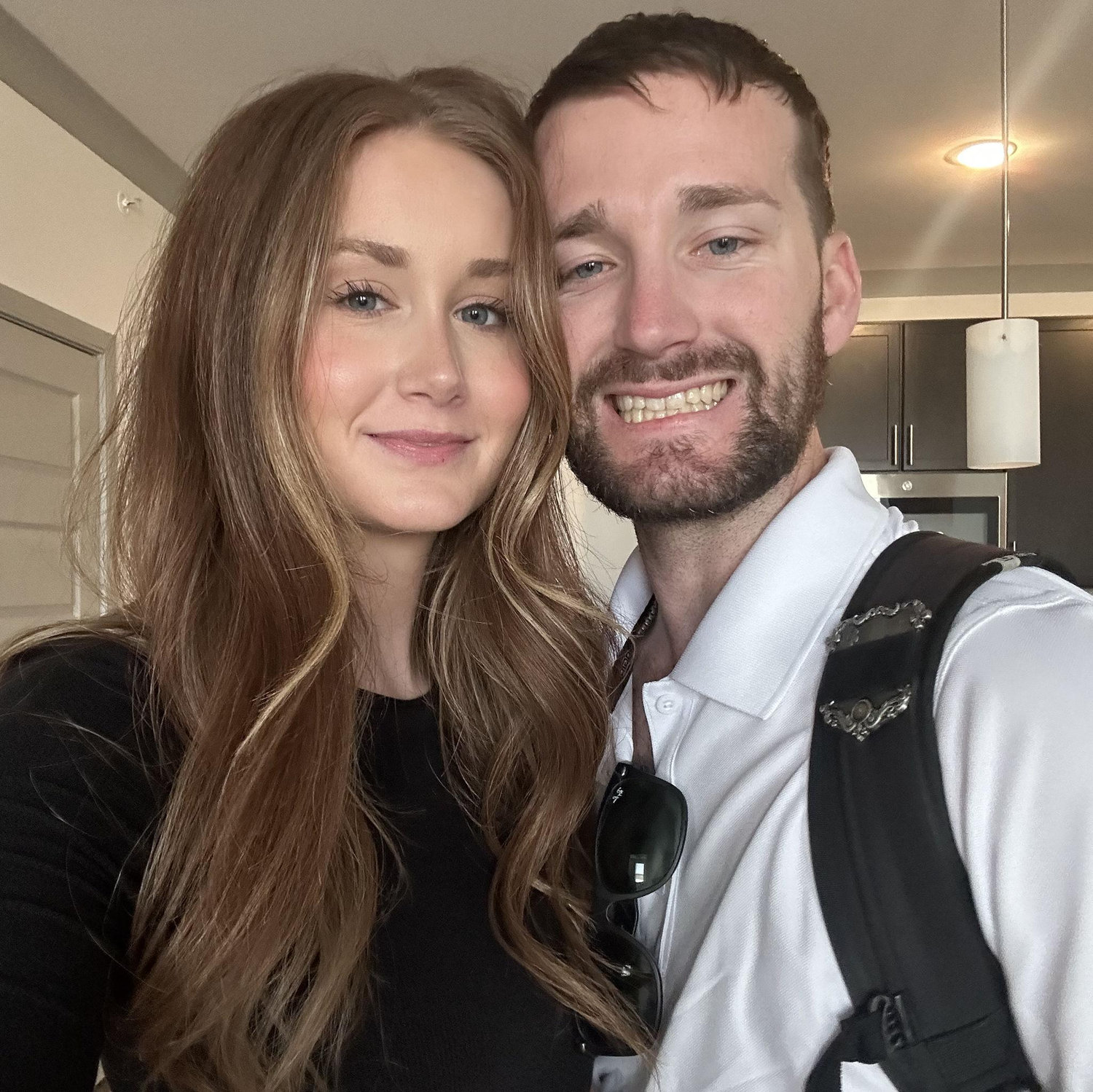 Our first day in our first apartment together!
