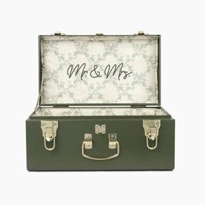 'Mr. & Mrs.' Mini Trunk - green