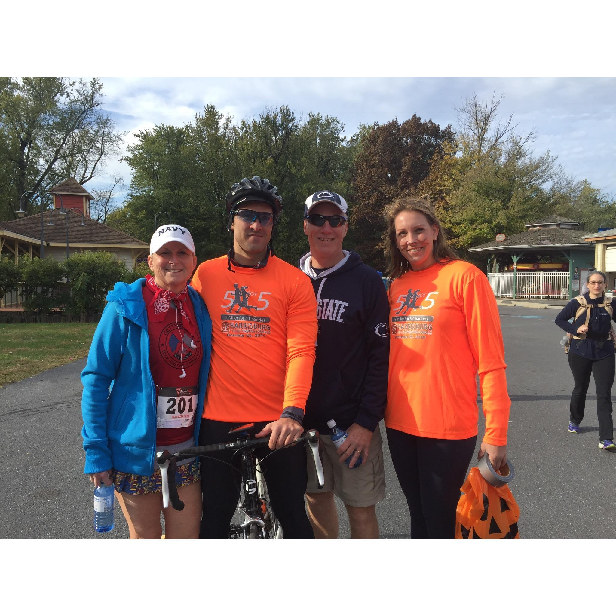 Rob's Aunt Kim and Uncle Jay at our HYP 5 Miler Race