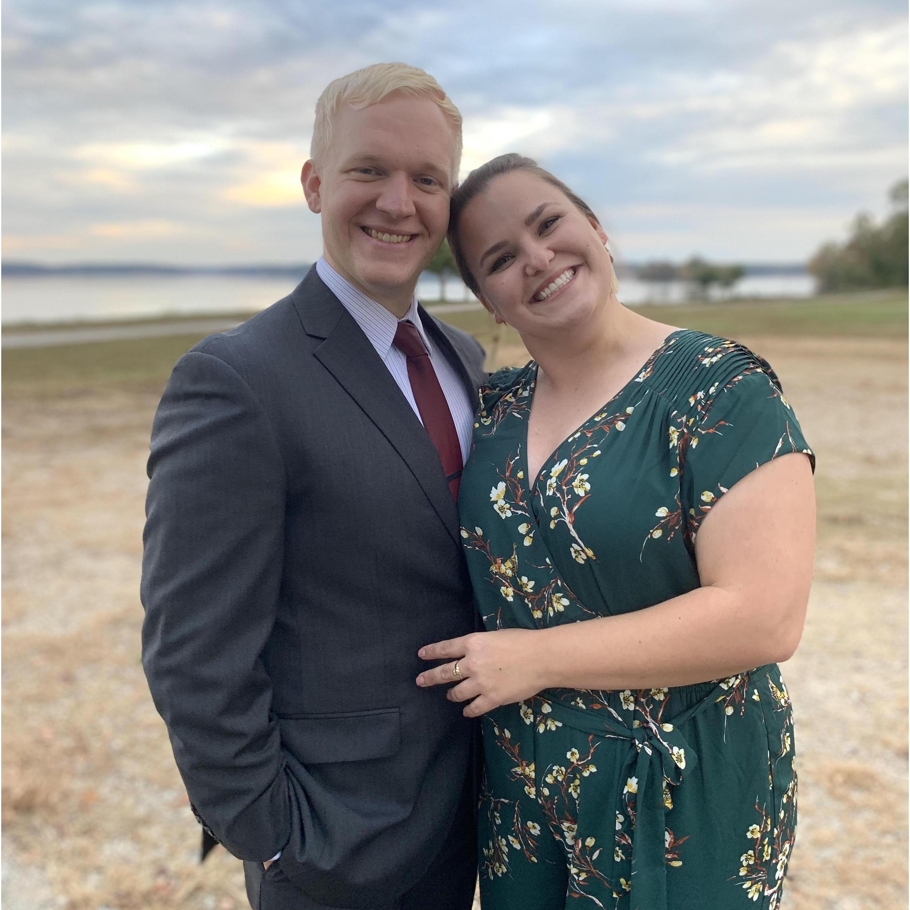 Dressed up for an O'Connell wedding, October 2019