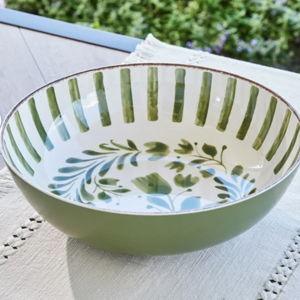 Better Homes & Gardens 12-inch Bamboo Melamine Serve Bowl, Green