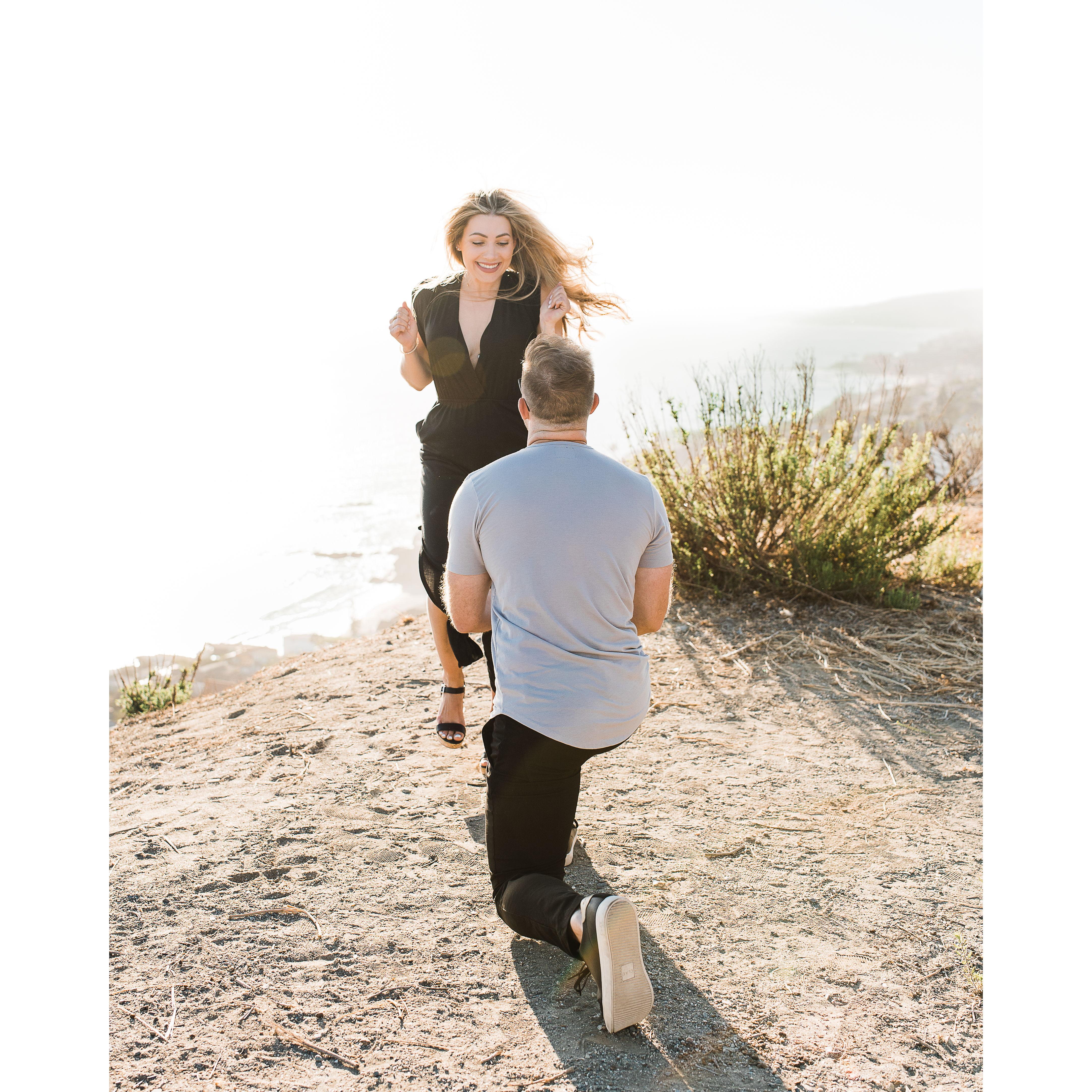 Right after Hayze proposed and I said, "YES"!  literally jumping for joy