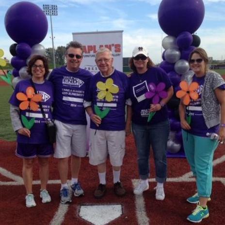 Friends and family supporting the Alzheimer's Association with us