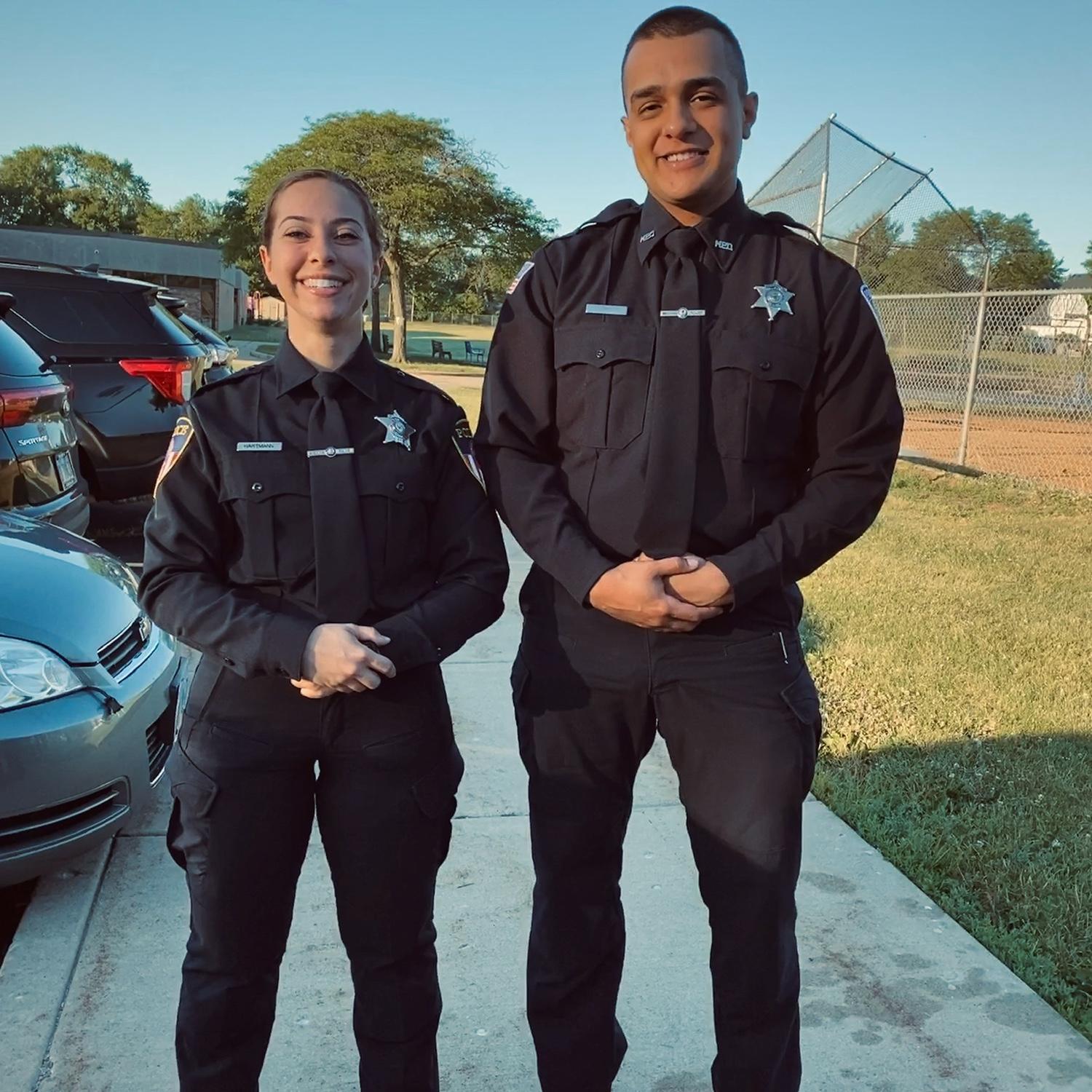 The first photo we took with each other in uniform during our Police Academy’s “picture day” back in March of 2020
(We totally had to act like we weren’t dating)