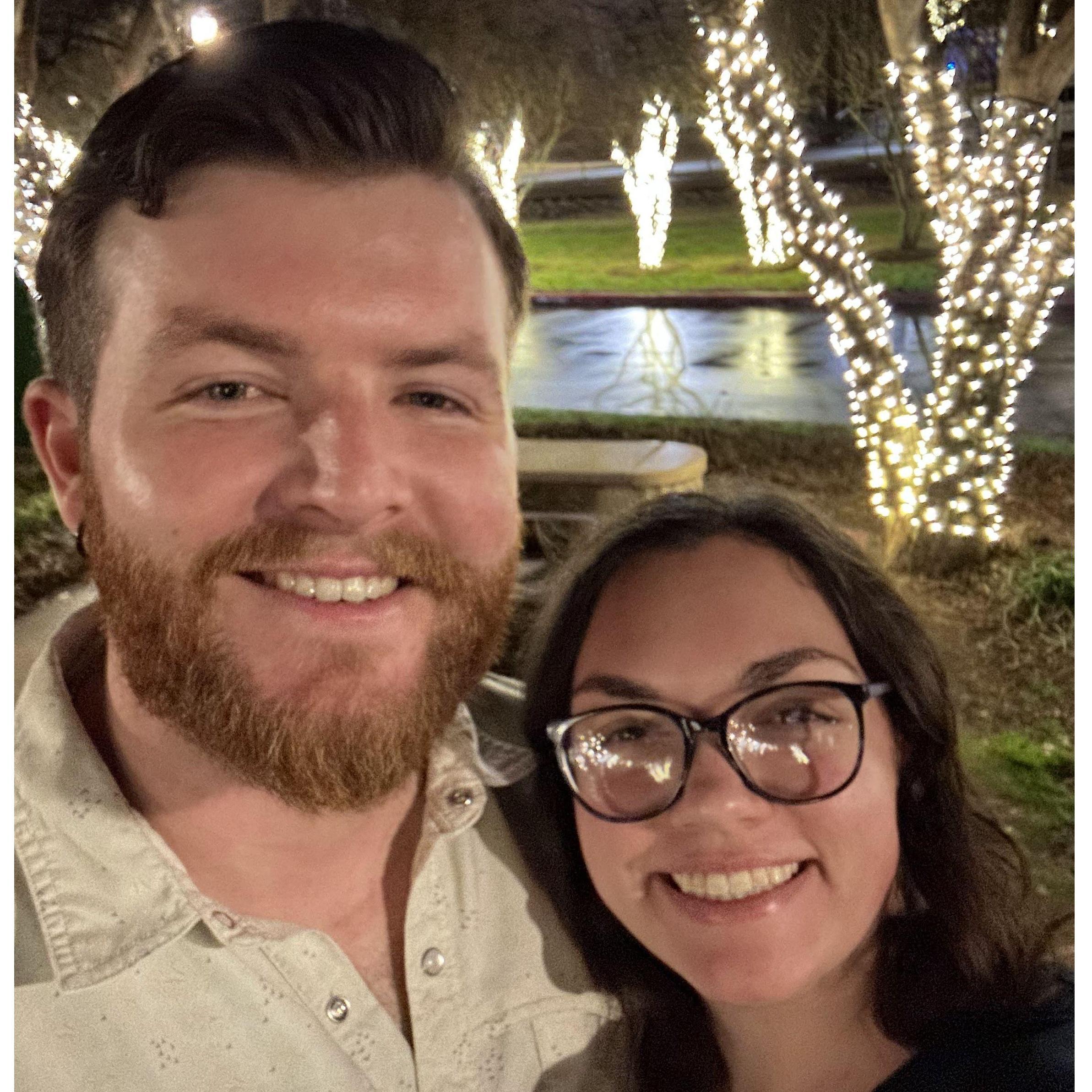 On a date for our one year anniversary!