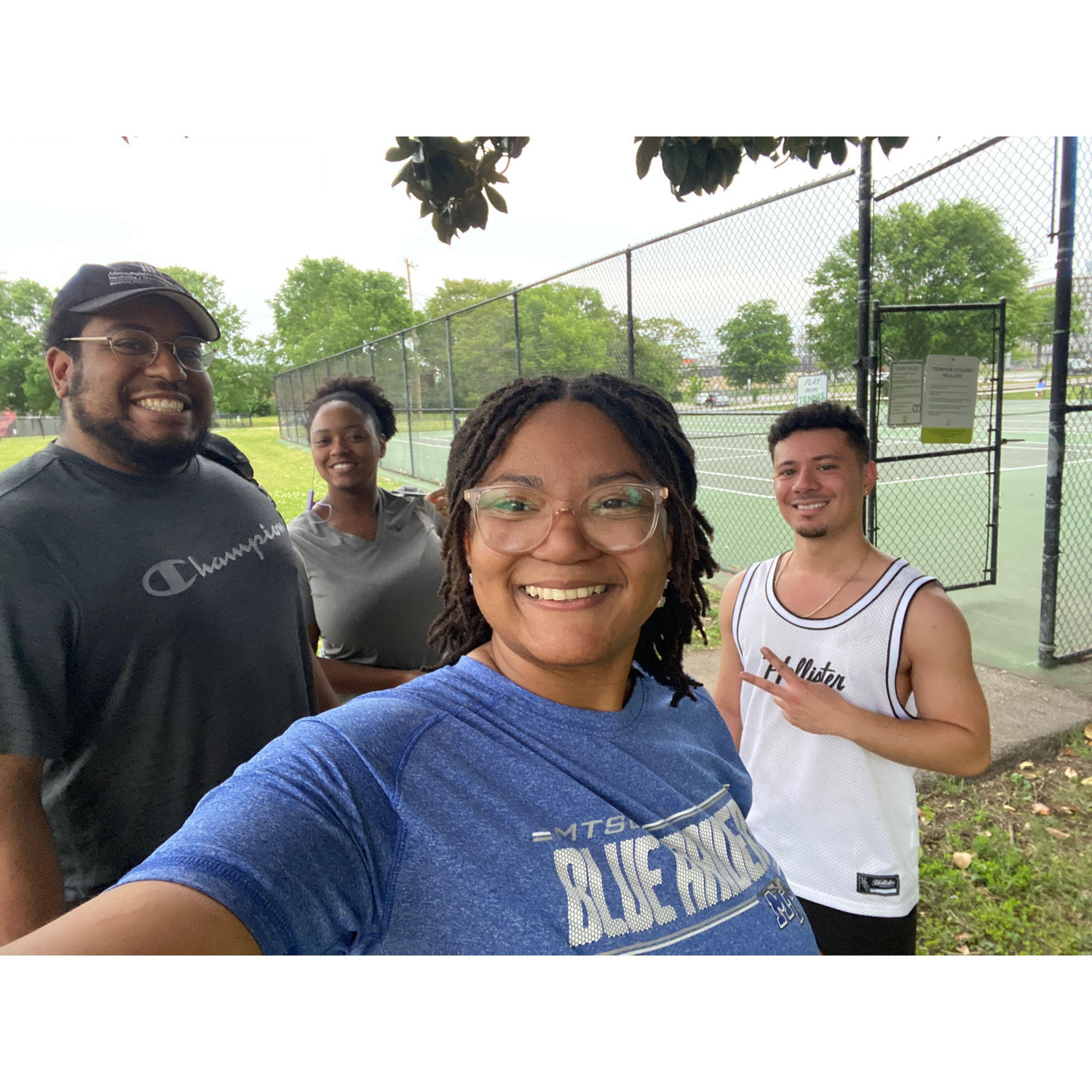 Proud members of the Tennis Twats
