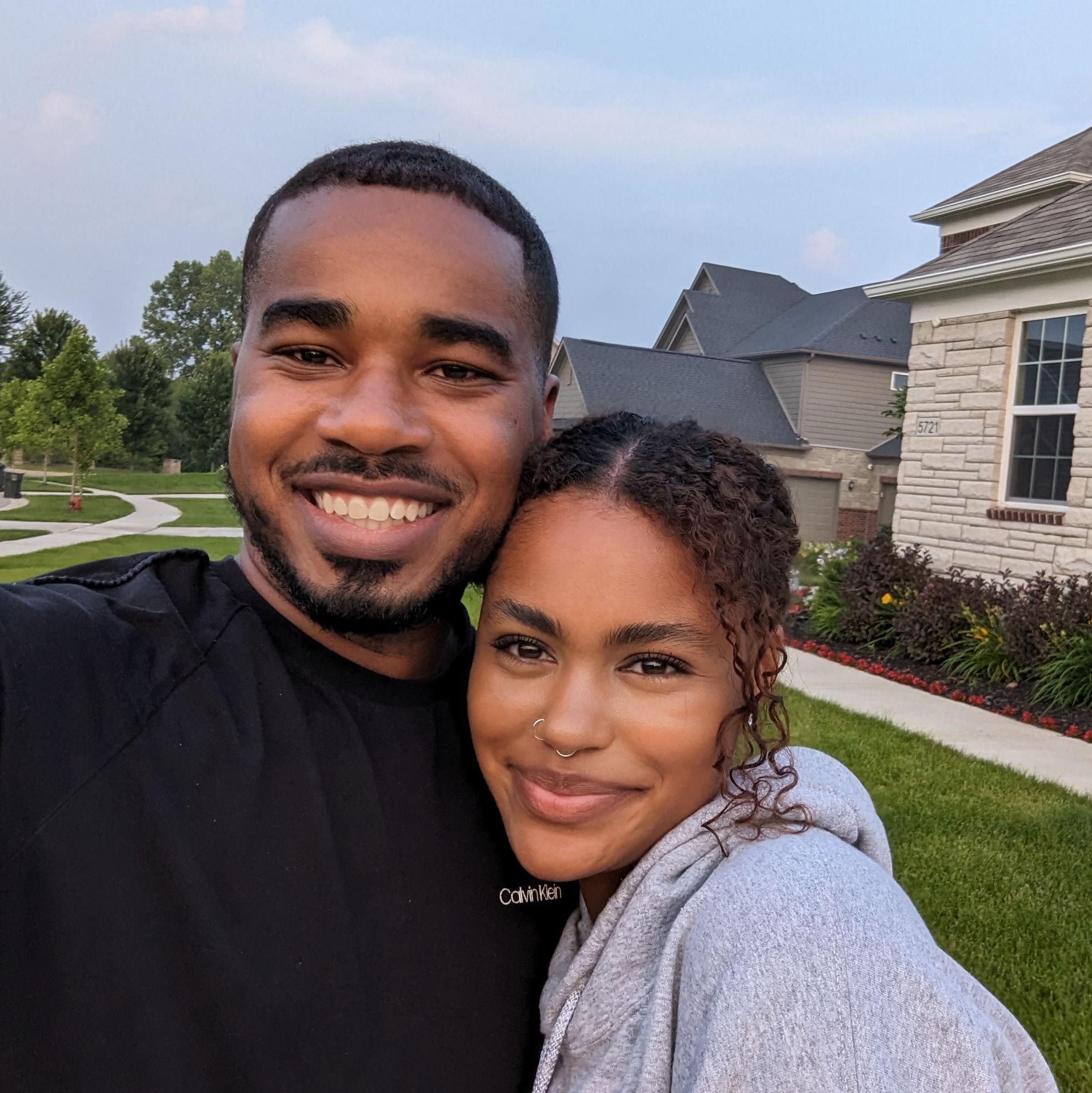 Our first photo together