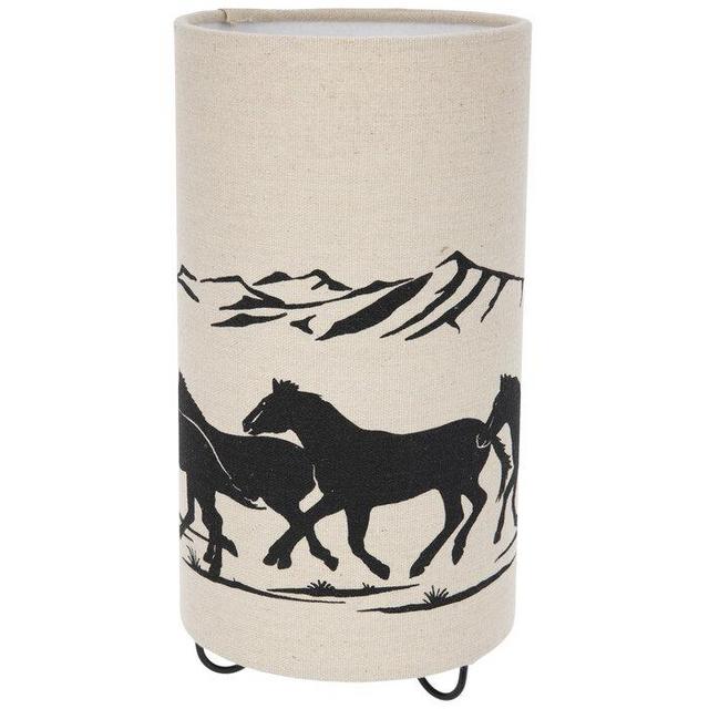 Running Horses Uplight Lamp
