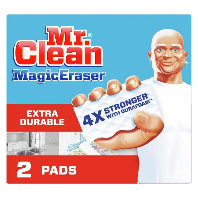 Mr. Clean Magic Eraser Extra Durable, Cleaning Pads with Durafoam, 2 count