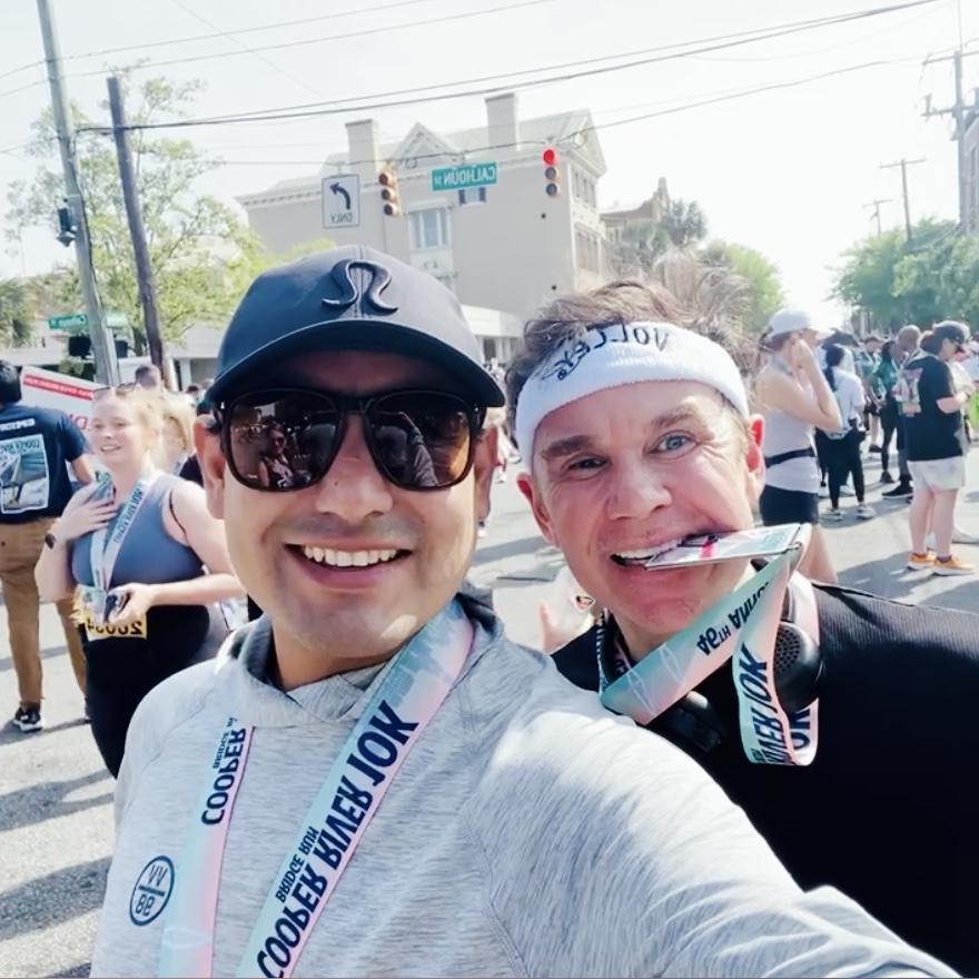 Taking a bite out of The Cooper River Bridge Run.