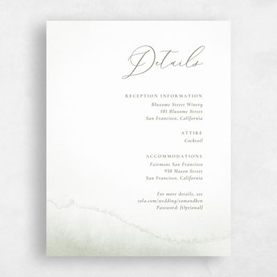 Pale Sage, Green Wedding Enclosure - Elting