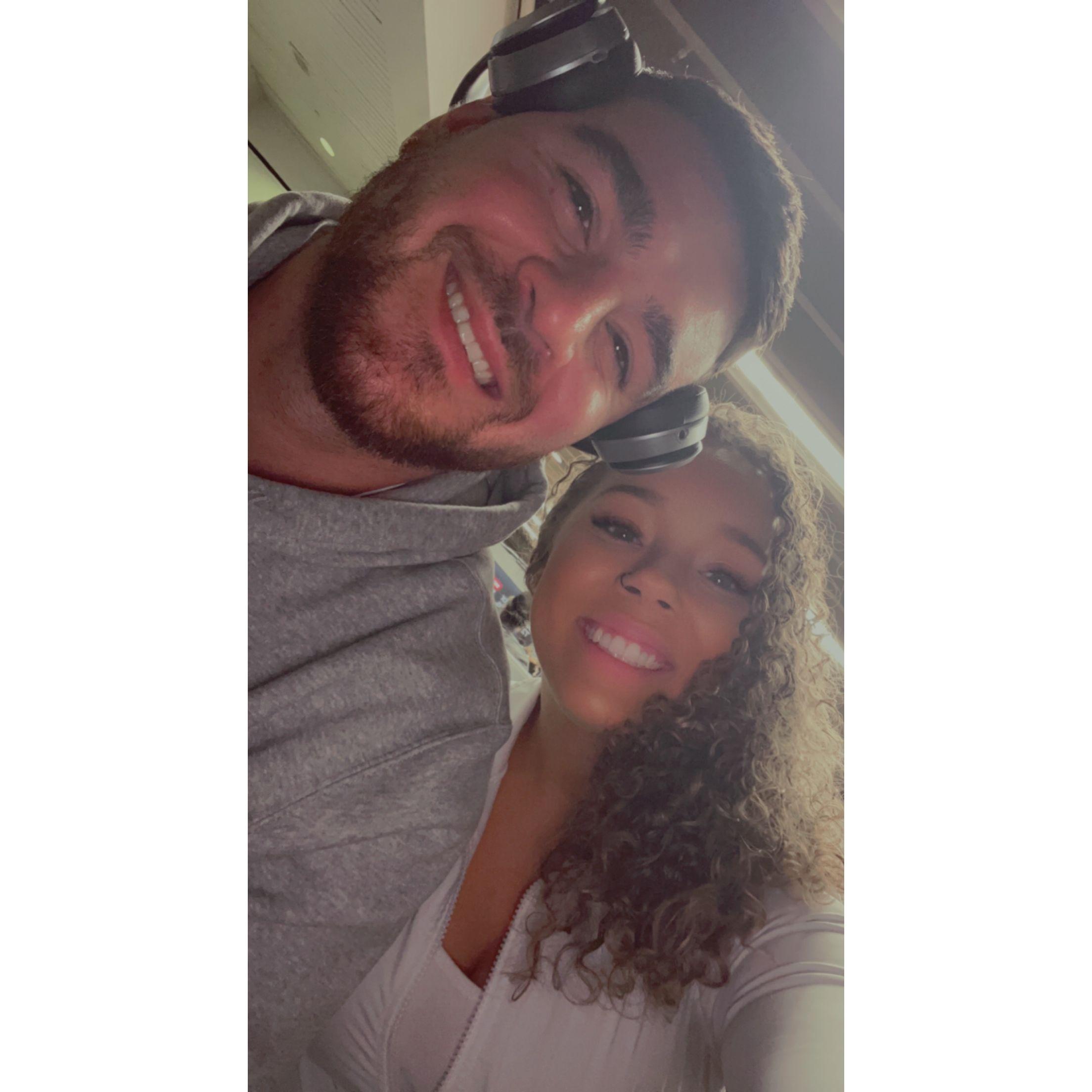 Took our first plane ride together and went to Disney