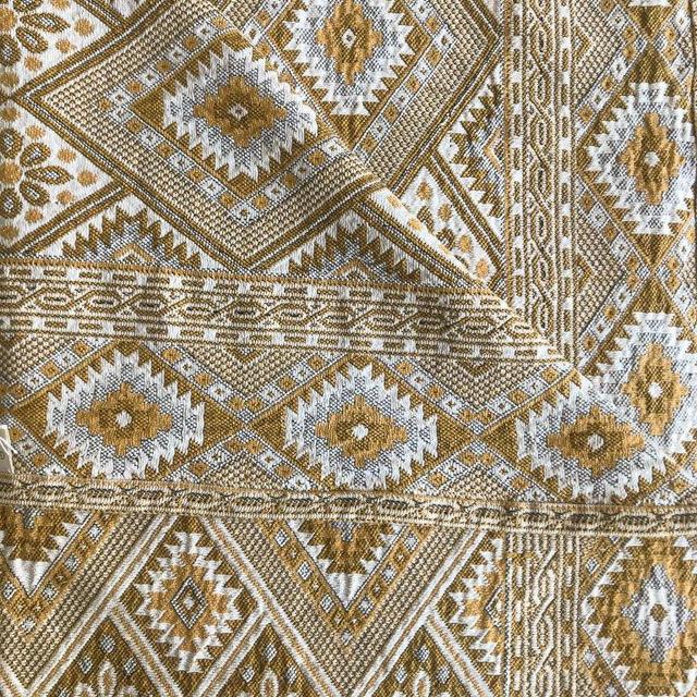 Handwoven Ottoman Blanket, Mustard