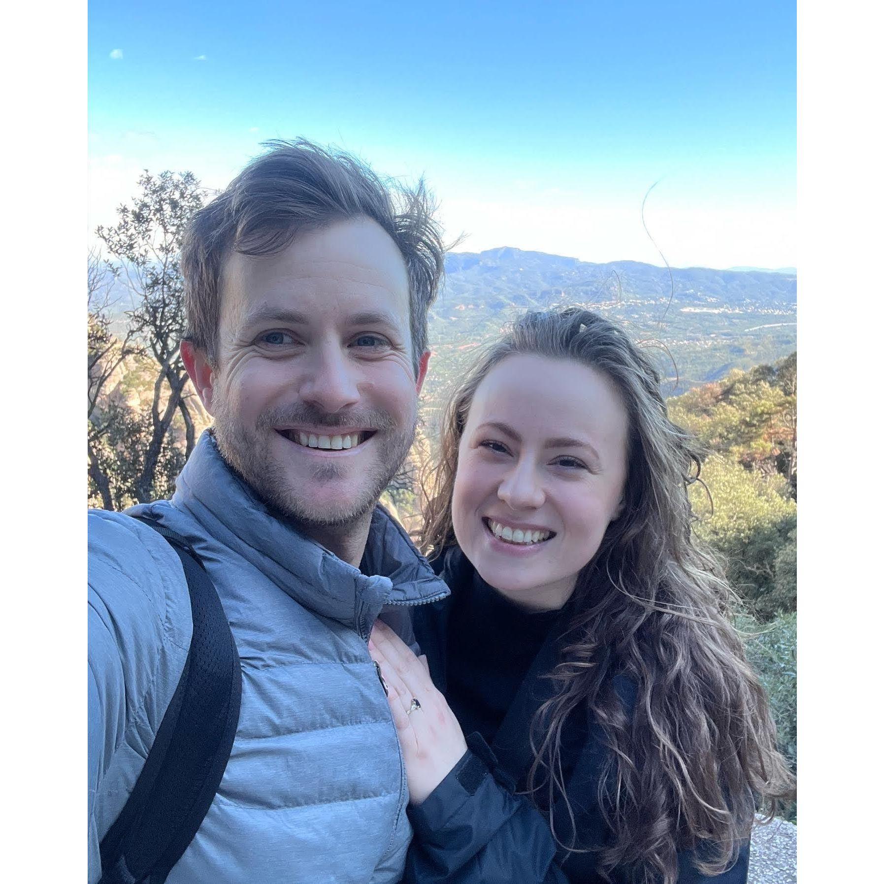 Just engaged in Monserrat, Spain