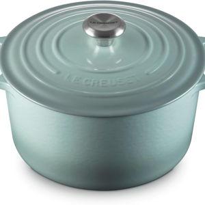 Le Creuset Enameled Cast Iron Signature Deep Round Oven, 6.5 qt., Sea Salt