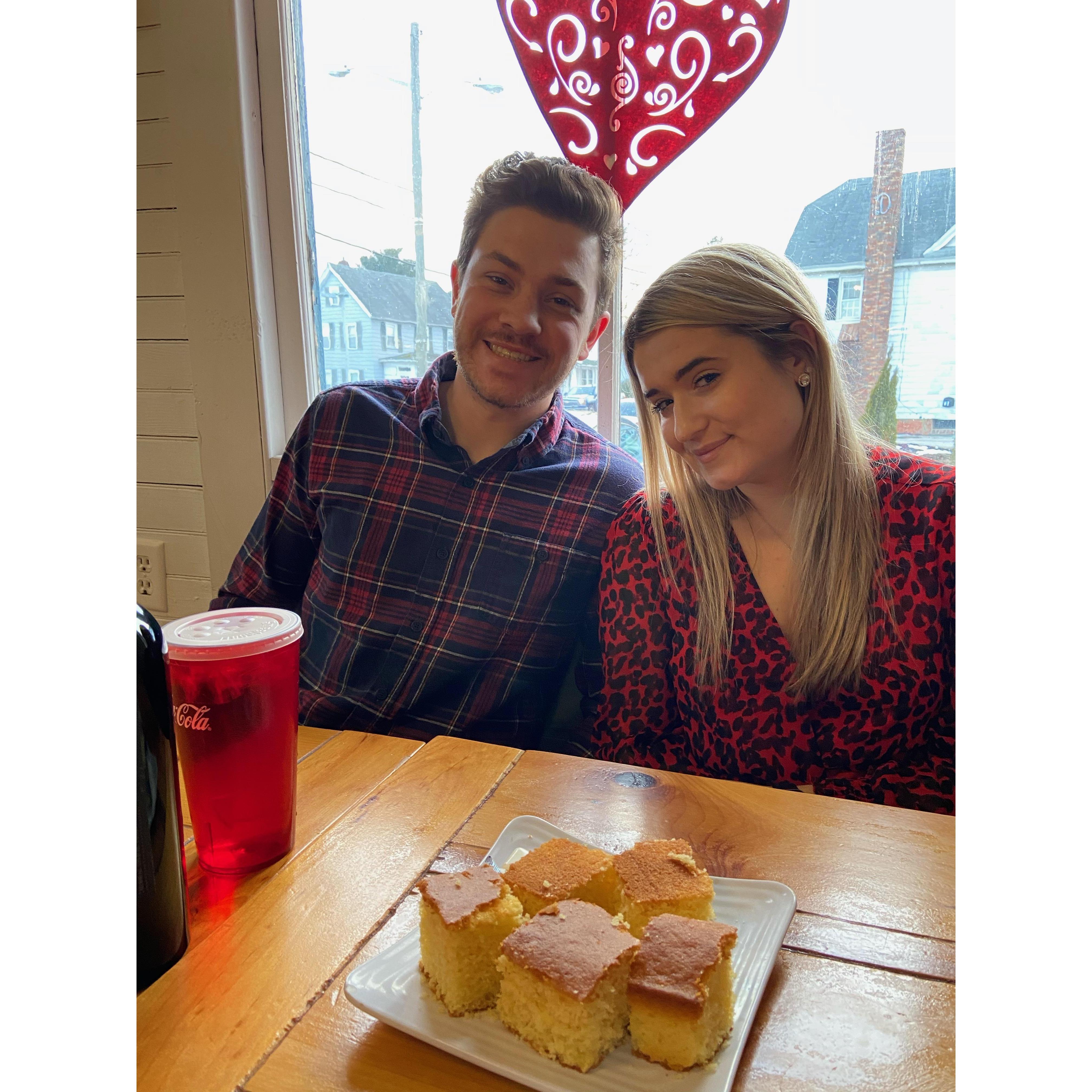 Trying wedding food!