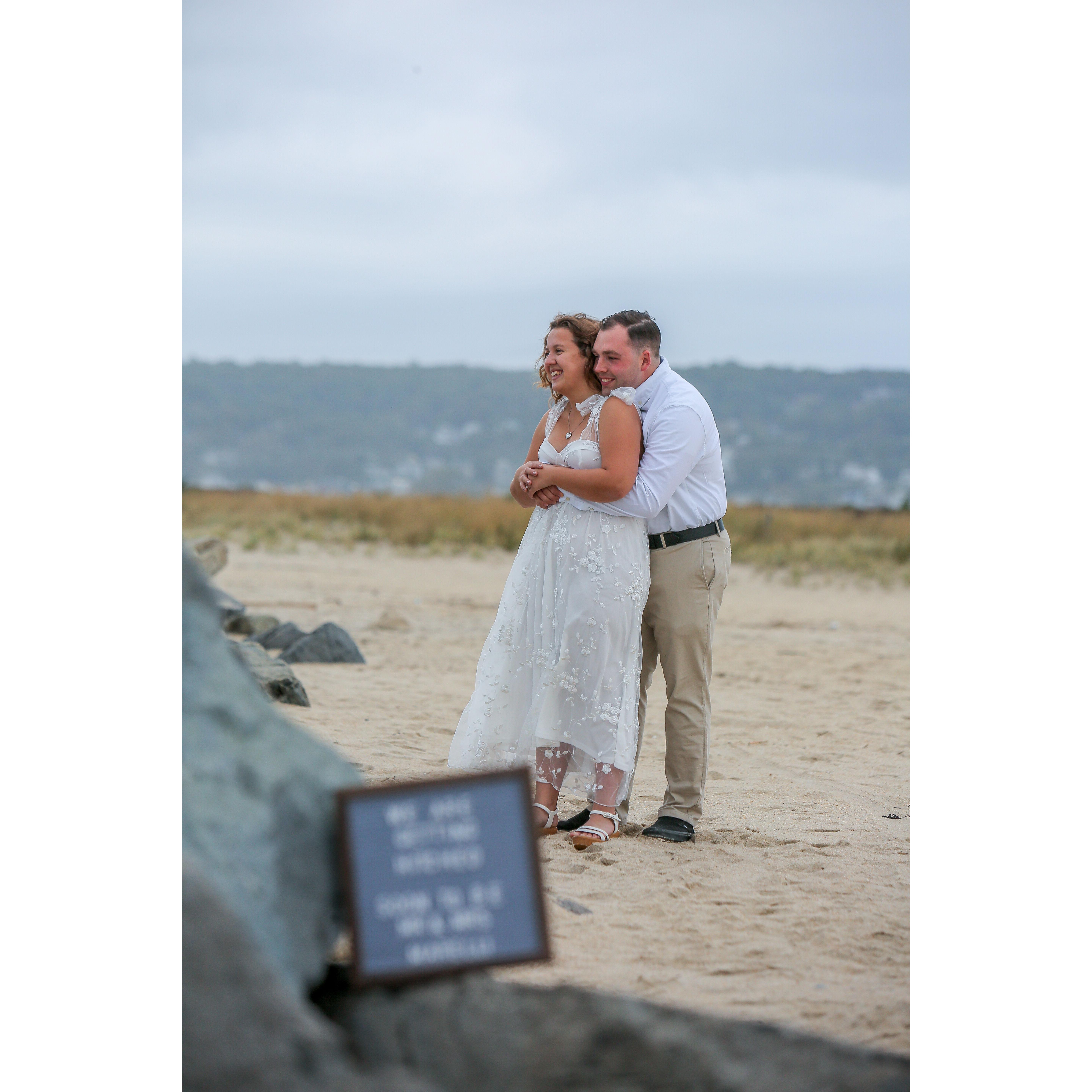 Engagement photos on Sandy Hook!